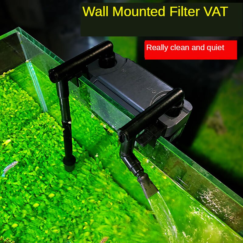 220V Aquarium Filter Muur Gemonteerde Aquarium Filter Aquarium Filter Terug Opknoping Waterval Landschap Verhoogt Houtskool Filter