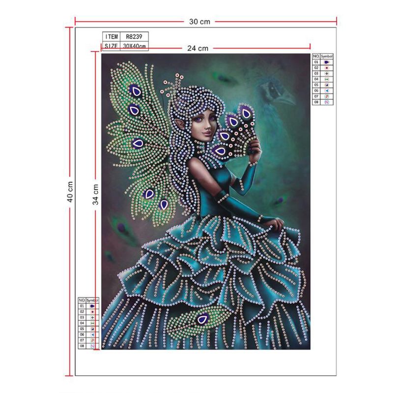 Beautiful Girl 5D Special Shaped Diamond Painting Embroidery Needlework Rhinestone Crystal Cross Crafts Stitch Kit DIY