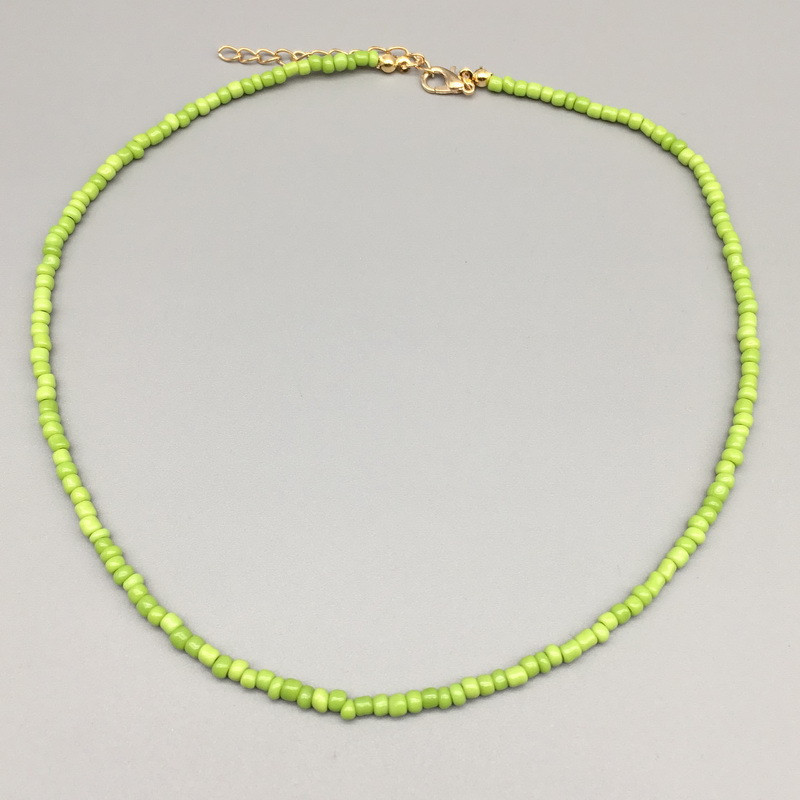 Kralen Eenvoudige Zaad Kralen Streng Ketting Vrouwen Korte Vrouwen Ketting Sieraden Chokers Ketting Kettingen Voor Vrouwen