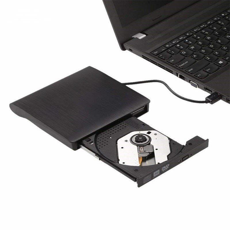 Lector de CD y DVD externo Unidad óptica USB 3,0 DVD-RW, reproductor de CD-RW, grabadora portátil delgada