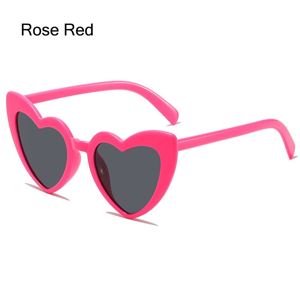 Gafas de sol en forma de corazón, gafas de sol Vintage irregulares con forma de corazón rosa, gafas de sol de para disparar en la calle para mujer, protección UV: Morado