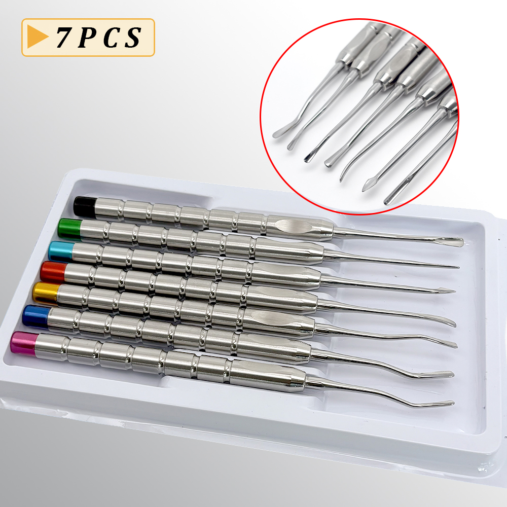 Kit Dental Luxating, cuchillo elevador de diente de raíz, extracción de aleación de titanio, herramienta de dentista mínimamente invasiva