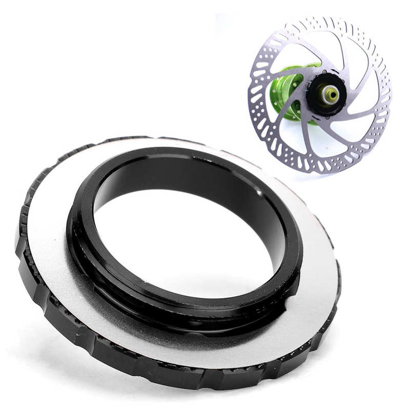 Bicycle Center Lock Adapter Disc Brake Hub Cover Center Lock Adapters Aluminum Alloy Hub Disc Lock Cover 9/12/15 MM Barrel Shaft