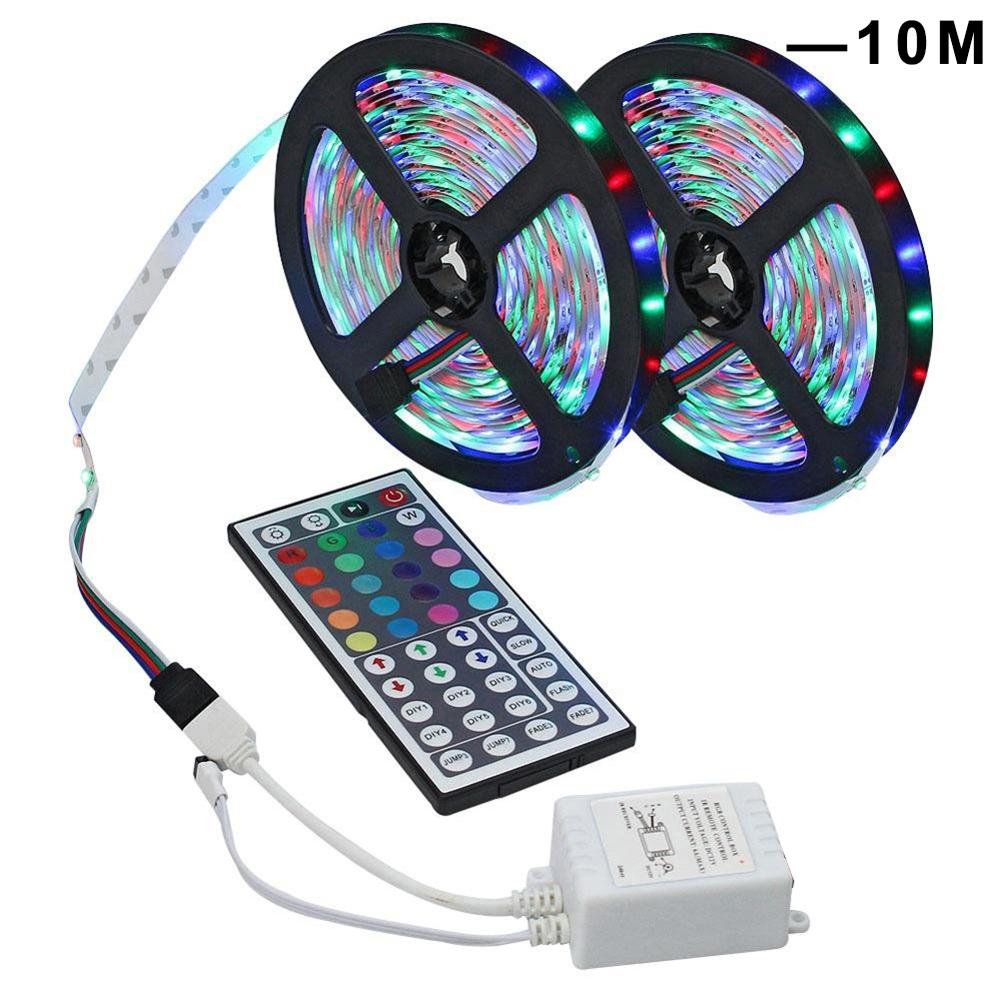 Led Strip Verlichting Rgb Led Light Strip 3528 Smd Flexibele Kleur Veranderende Licht String Voor Home Verlichting Keuken Bed Decoratie: 10m