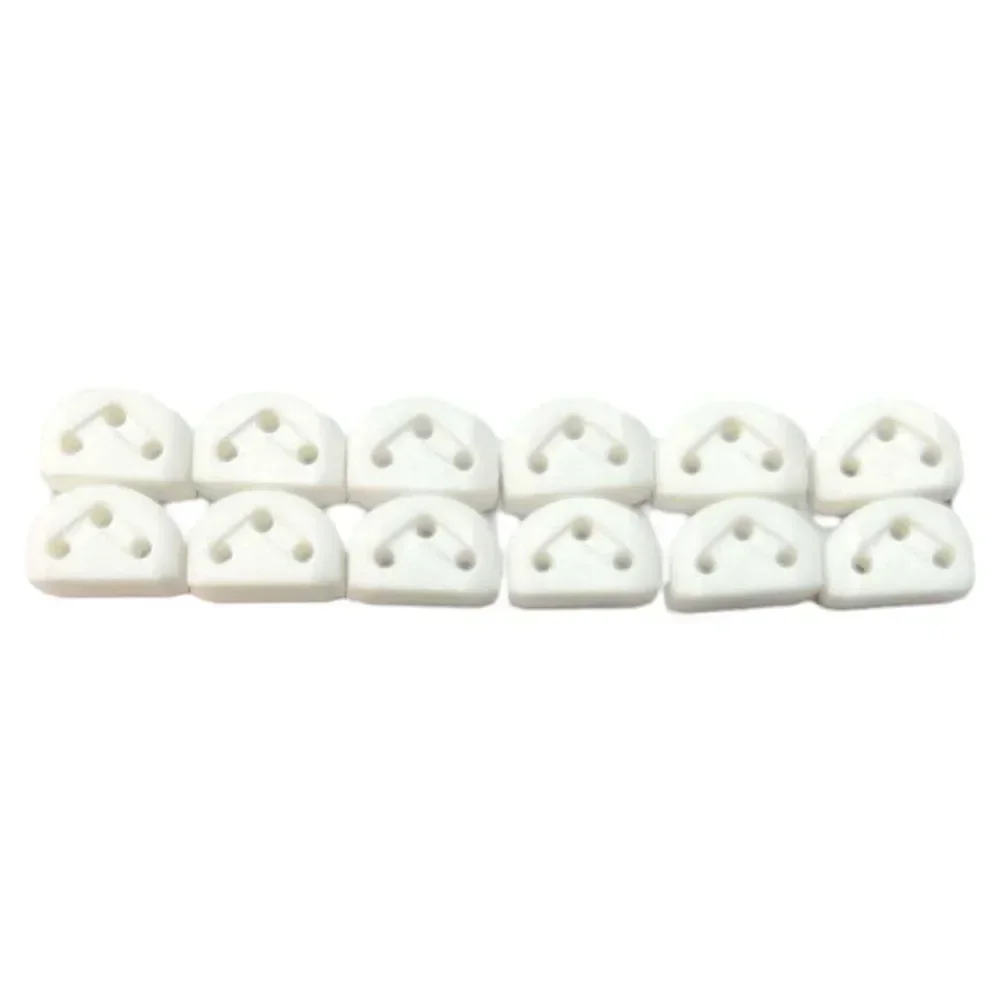 Guide de corde de retenue de cordes de guitare classique, 12 pièces, pièces pour guitare/ukulélé, accessoires d'instruments à cordes: WHITE
