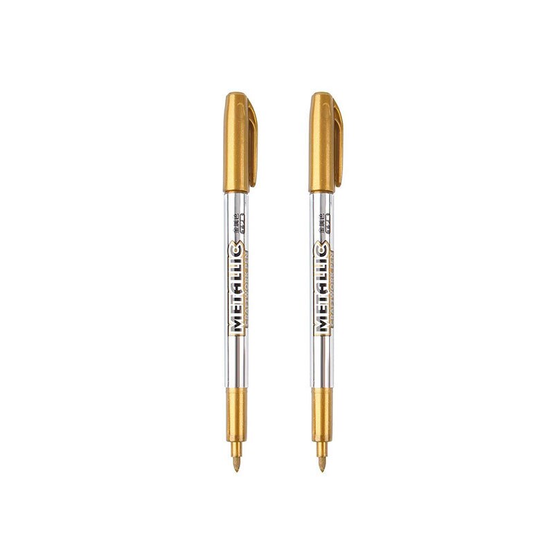 Metallischen Stift Gold Silber Harz Zeichnung Stift Acryl DIY Epoxid Harz bilden Markieren dauerhaft Marker Handgemachte Crfat Liefert: 2Gold
