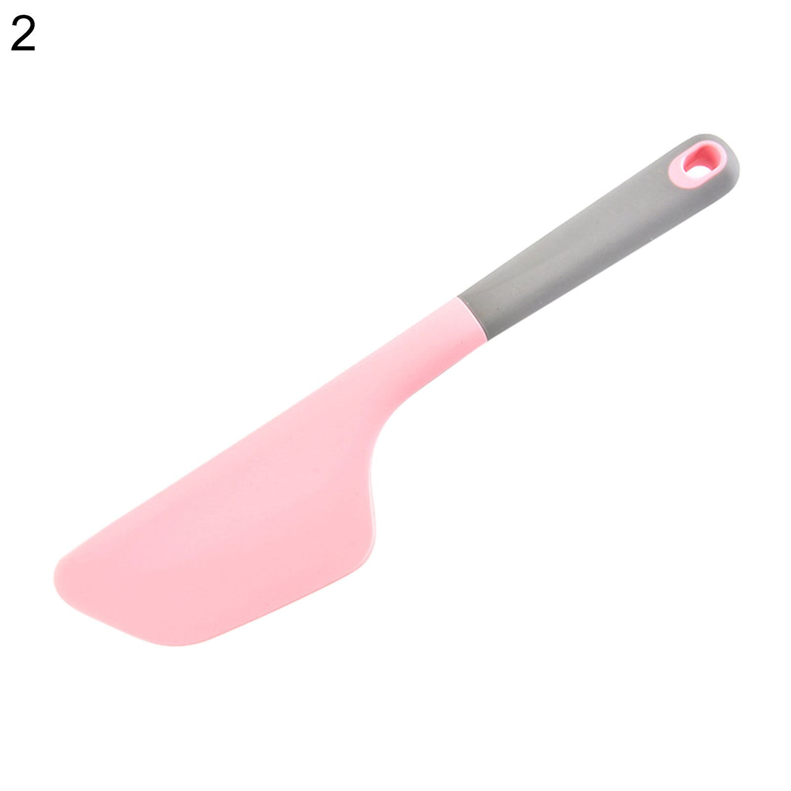 Nonstick Butter Silicone Spatula Baking Spatula Multicolor Silicone Cake Spatula Scraper Multi-function Home Kitchen Baking Tool: Random Color 2