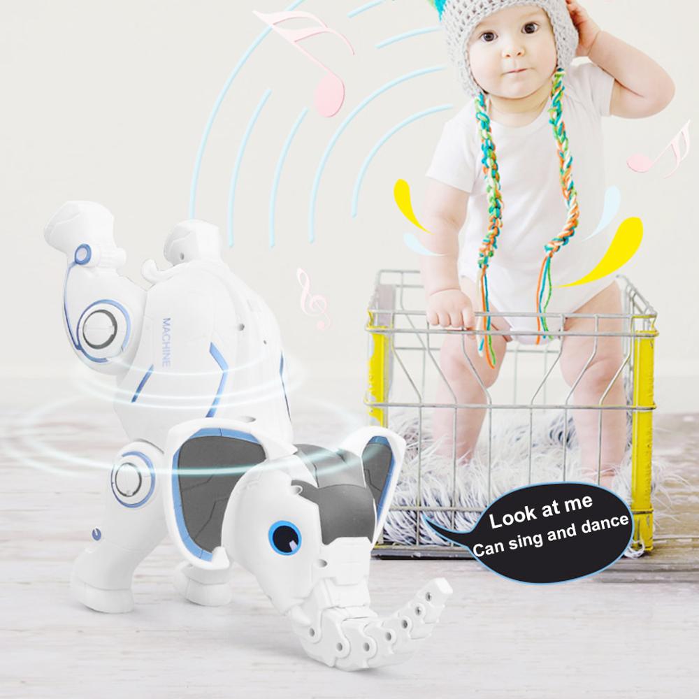 Wireless Remote Control Elephant Robot Interactive Children Toy Singing Dancing Elephant Robot Toy Early Education Toy For Kids