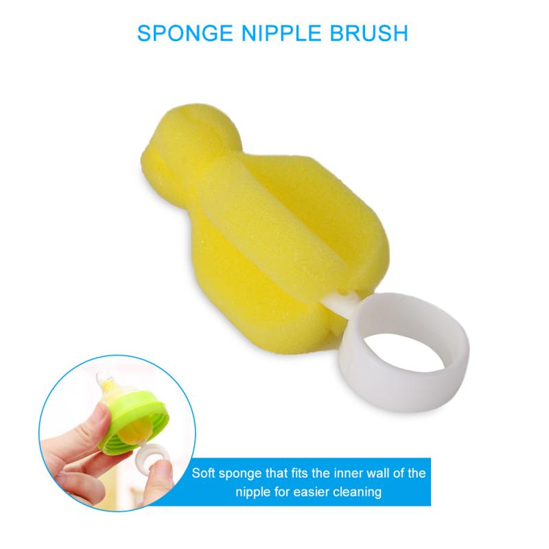 7Pcs/set Bottle Brushes Cleaning Sponge Bottle Cleaning Brush Set Feeding Bottle Dummy Nipple Pacifier Brushes Cup Brush Kit