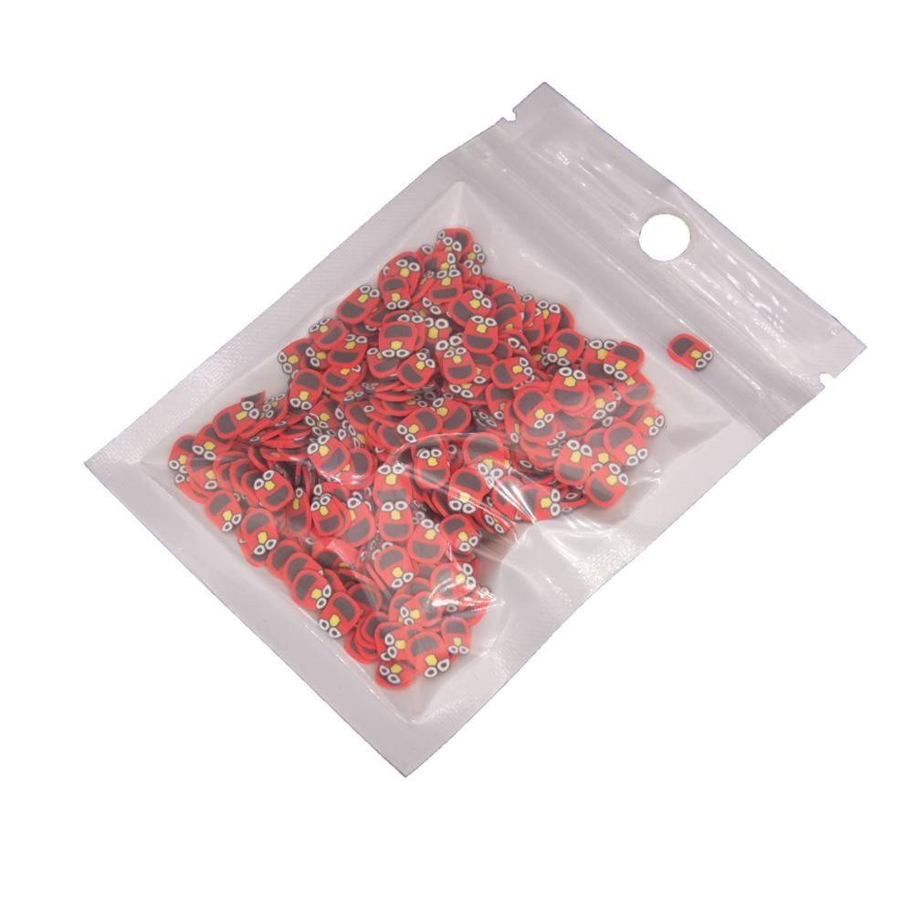 30g Smile Frog Monkey Bread Banana Alien Shape Polymer Clay Slices Sprinkles for Crafts Making DIY Slimes Acrylic Resin Filler: 6 small