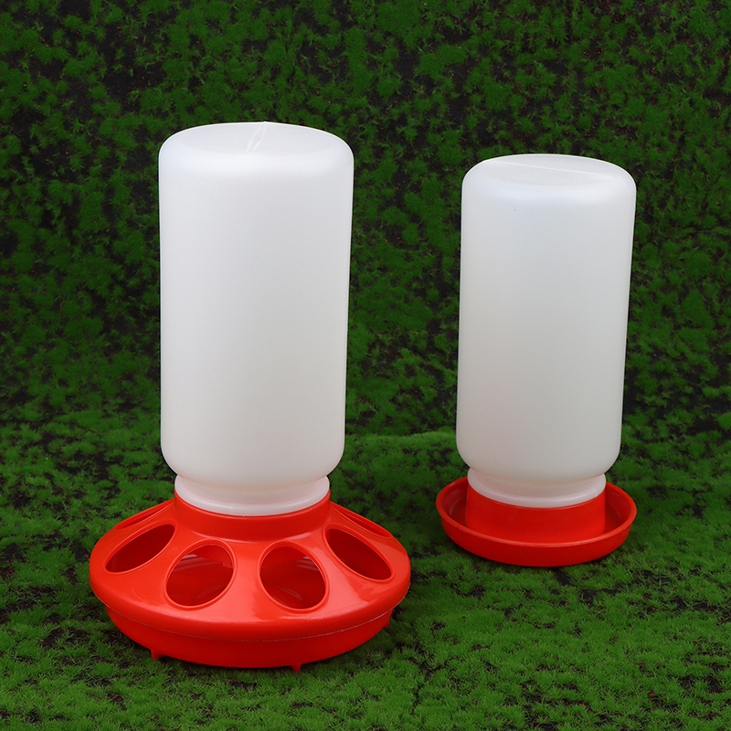 Fjerkræ fortykket foder- og drikkevandsautomat automatisk kylling fugle kylling vandingsspand beholder