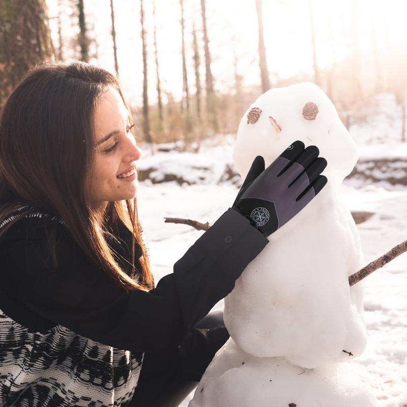 Gants de neige à écran tactile multifonctions pour femmes, coupe-vent, chauds, ski, cyclisme, hiver