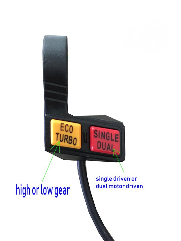 High Low Speed/Boost Switch+Single Dual Motor Driven Control Switch for Electric Bike Scooter Folding Bike MTB Conversion Parts