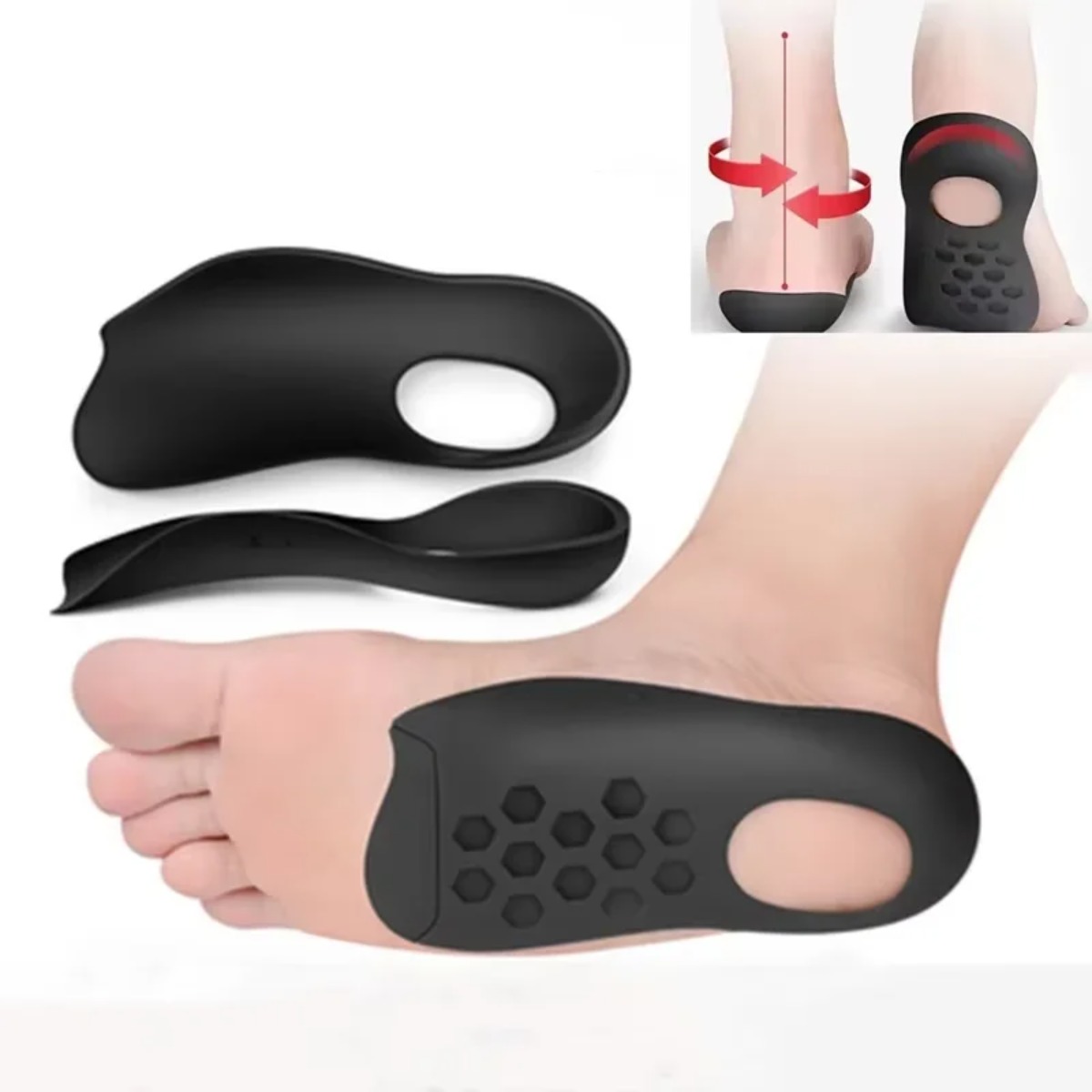 Platte Voet O-vormige Benen Binnenzool Voor Schoenen Correctie Steunzool Fasciitis Plantaris Orthopedische Inlegzolen Mannen/Vrouwen Voetverzorging Insert