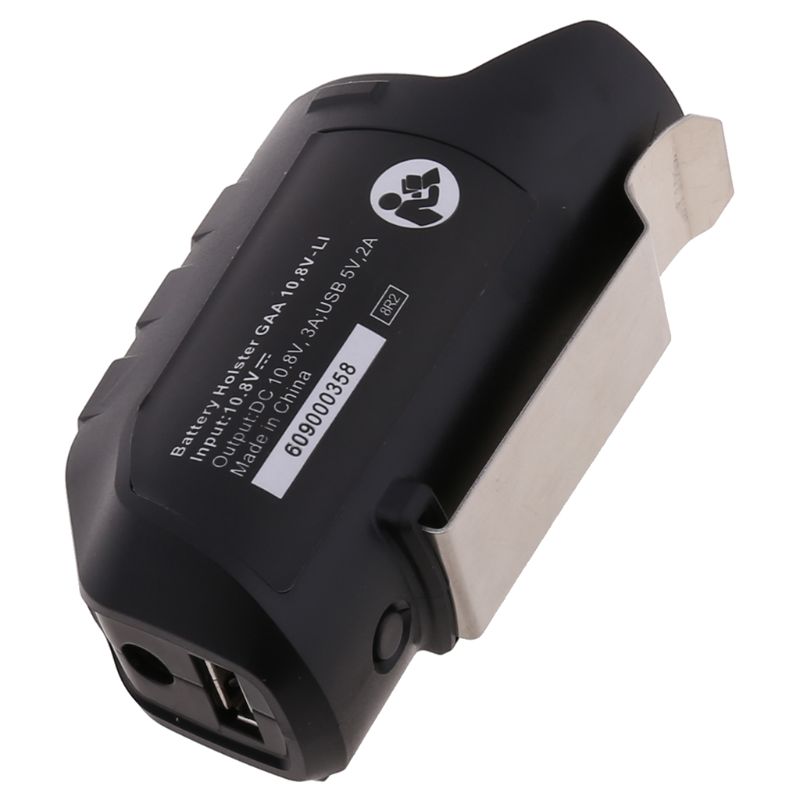 USB Adapter Charger Holster Replacement For BOSCH Li-ion Battery 10.8V/12V BHB120