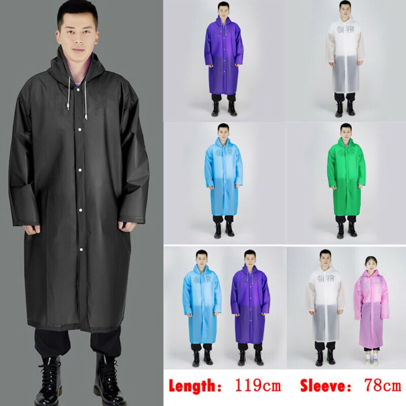 Daily protection hazmat suit Clothing anti-virus Lightweight Rain Jacket Coat Kagoul Hooded Pac A Way Showerproof