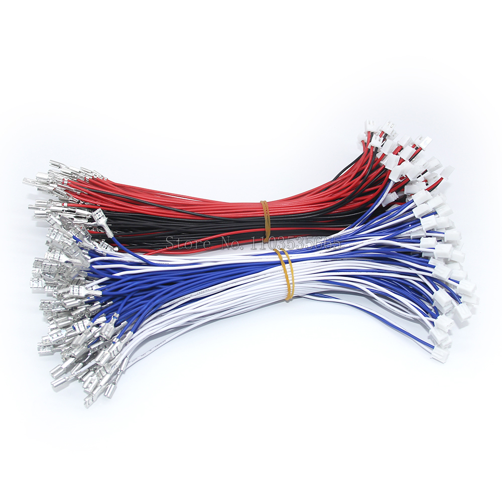 10 stk. arkadespil trykknap 2- bens kabel dupont-knapkabel happ-stil sanwa-switchledninger til jamma arkade usb-encoderledning