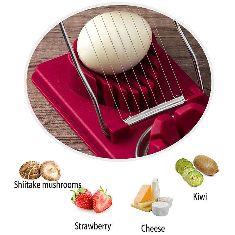 1PC Edelstahl Ei Cutter Ei Aufschnittmaschinen Multifunktionale Obst Gemüse Schneiden Küche Zubehör Schneiden Kochen Werkzeuge
