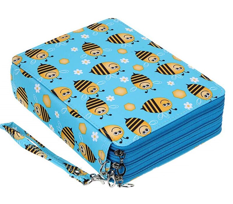 Stort 120 hullers skolepenalhus til pige straffetaske sød kawaii penalhus stor kapacitet patronæske opbevaring brevpapirsæt: Stil 01