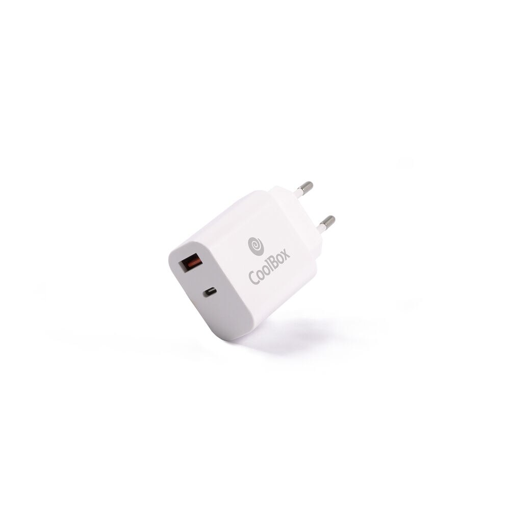 Draagbare Oplader Coolbox COO-CUAC-20P Wit 20 W