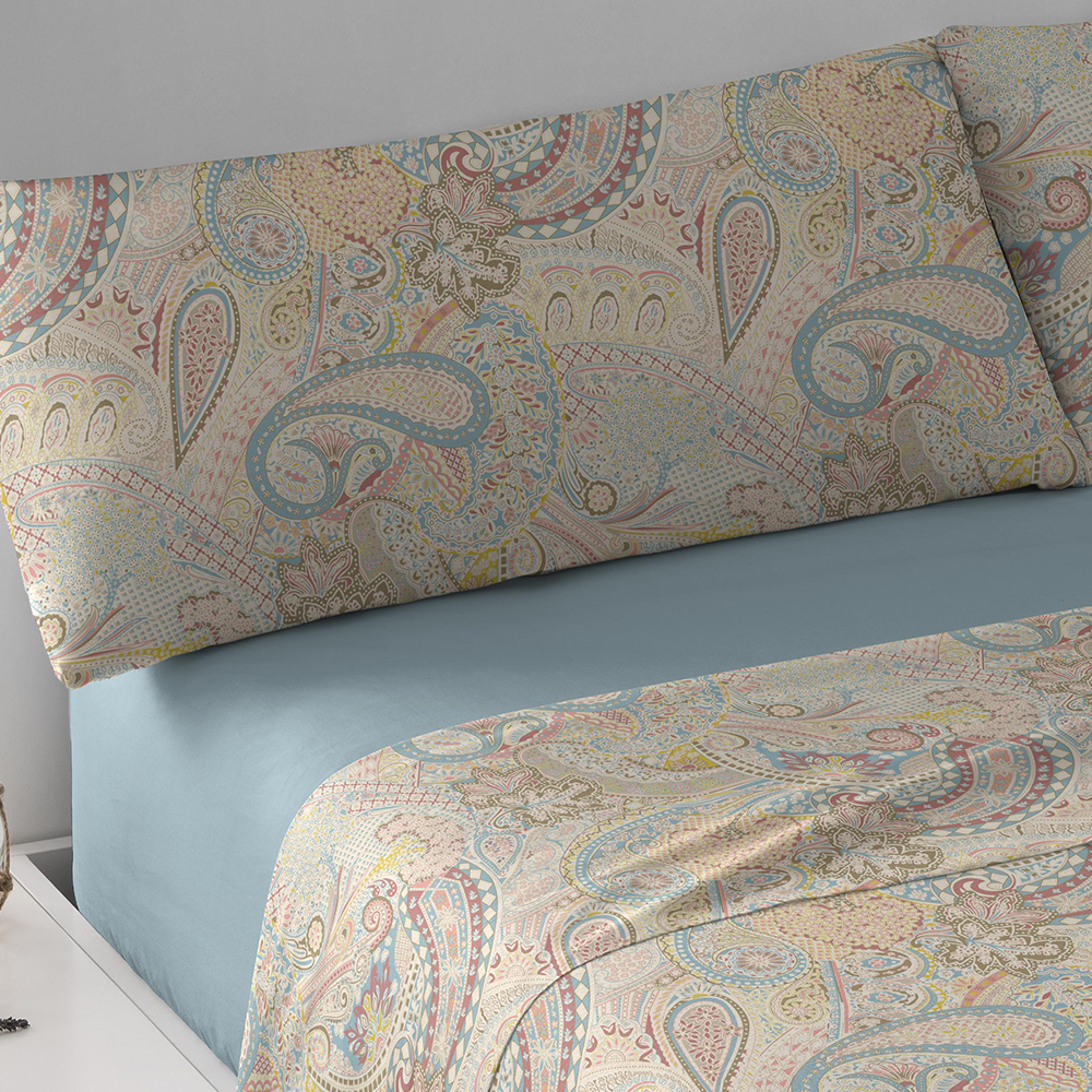 PimpamTex- Juegos de sábanas King Size para cama 180 | Ropa de Cama Grande con 4 Piezas de Polialgodón con Estampados Originales