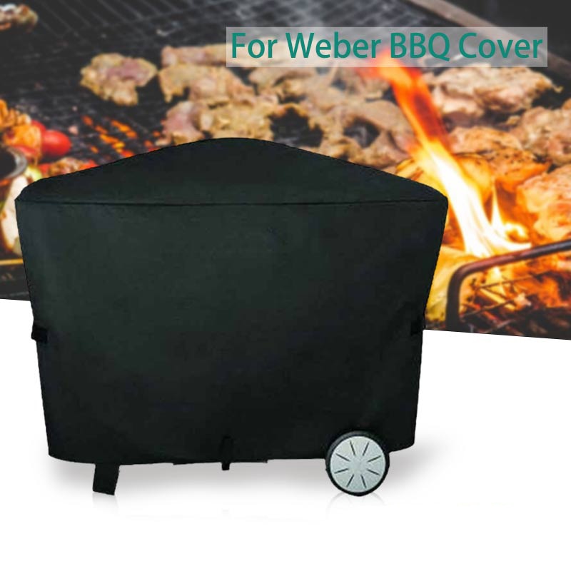 BBQ Barbecue Cover Waterproof Protective Grill Cover for Weber 7184 Grills Outdoor Camping BBQ Accessories 142.2x55.8x101.6cm