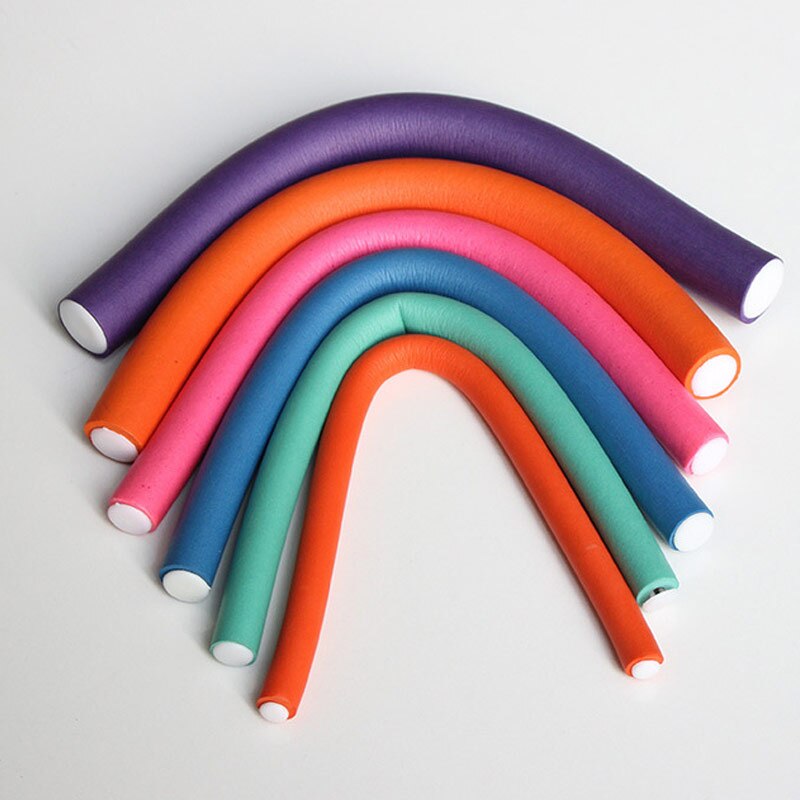 10 Pcs/Set Hair Curler Magic Air Hair Roller Curling Sticks Soft Foam Twist Flexi Rods Hair DIY Styling Tool MU8669