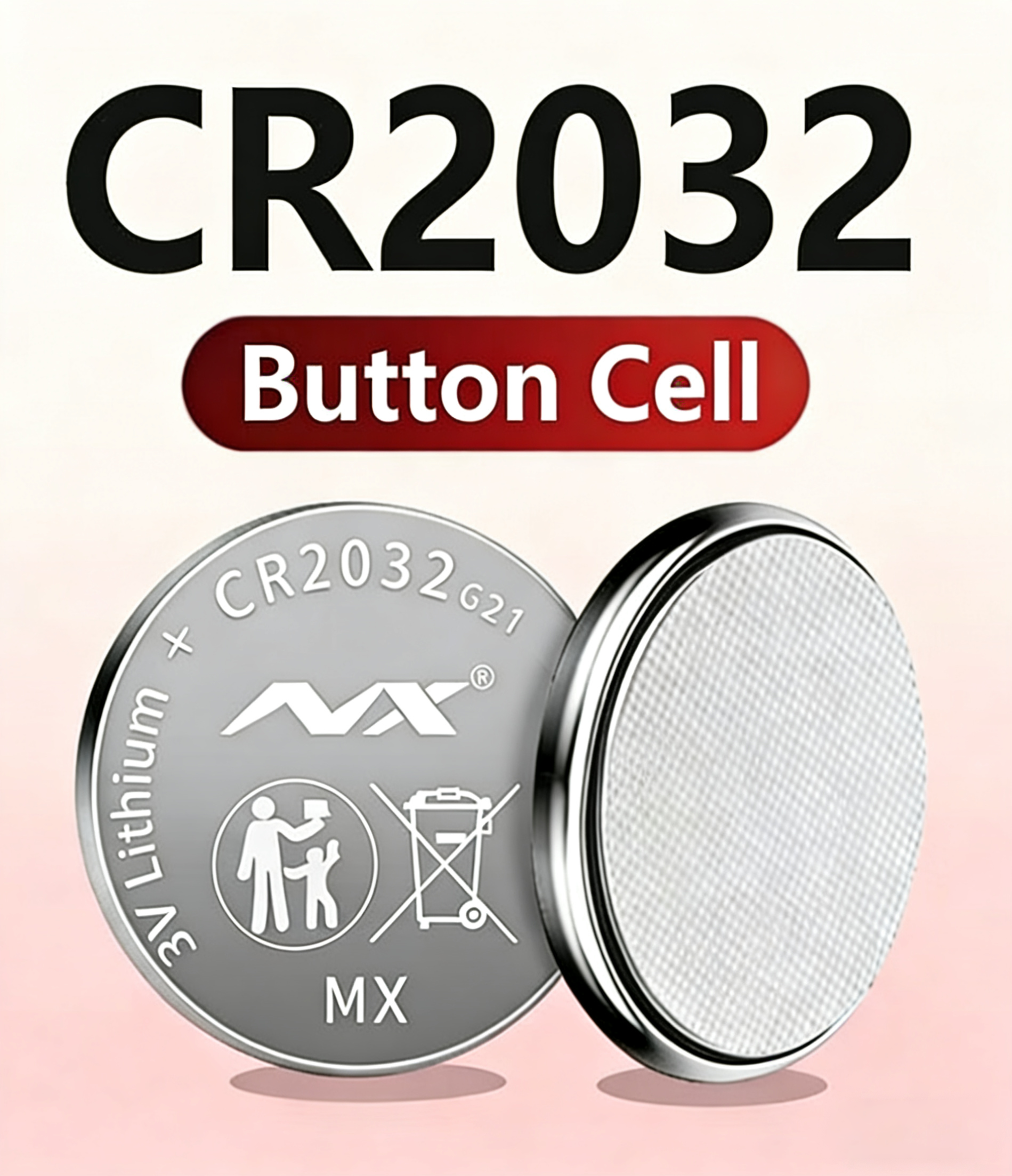 1-60 pz. Batterie CR2032 al litio da 3V a bottone per telecomando auto, orologio, bilancia, scheda madre computer