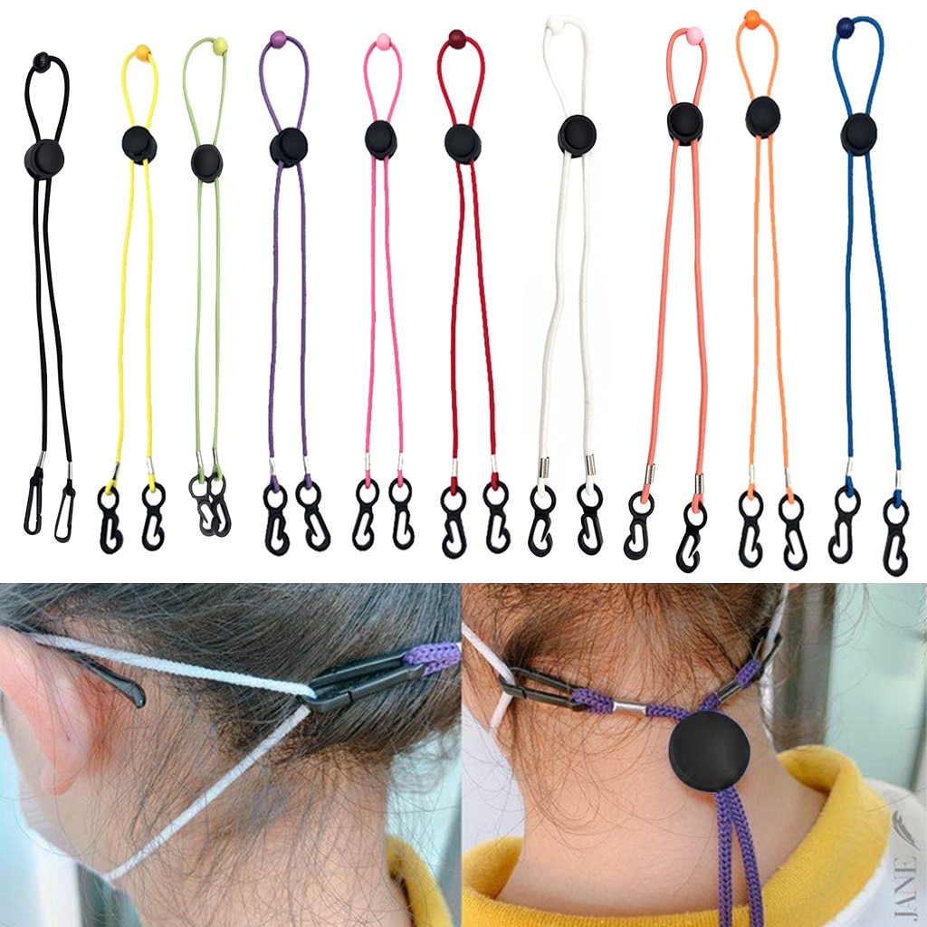 Justerbar ansigtsmaske lanyard handy mascarilla praktisk luftforurening sikkerhedsmaske hvile- og øreholder reb маскировать #m