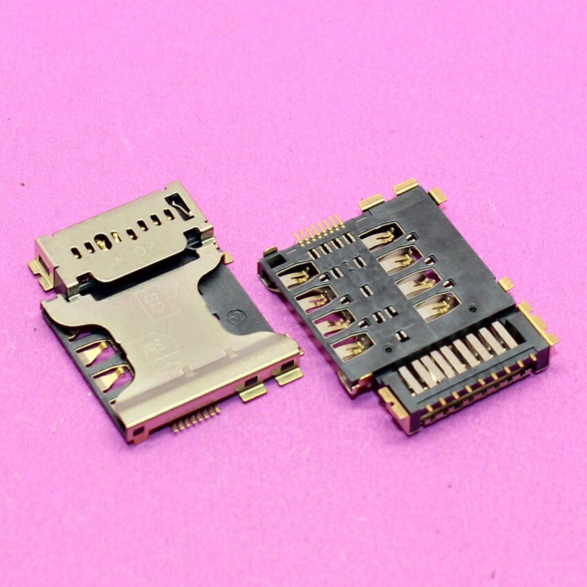 Yuxi 1 st minne sd-kort uttag simkortläsare hållare kontakt för samsung  i8552 i879 i8262 i9128v g3508 i8258 i8252 i8558