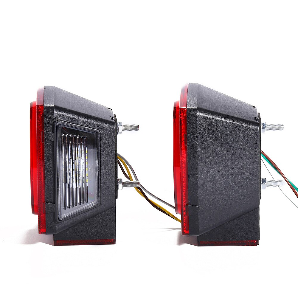 Boot Trailer Dompelpompen Waterdichte Vierkante Led-achterlicht Side Light Bracket Kabelboom Met Reflecterende Strip Kit Achterlicht