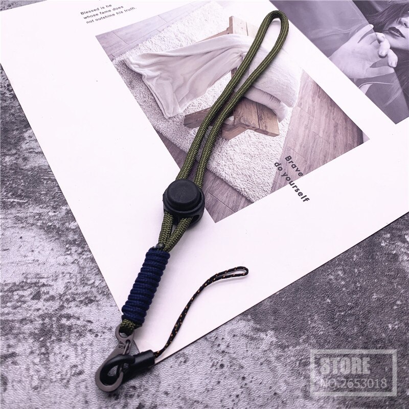 Lanyard for iPhone Mobile Phone Hand Straps Metal Clip Flashlight Lanyard Camera USB Holder ID Pass Card Name Badge Holder Keys: green