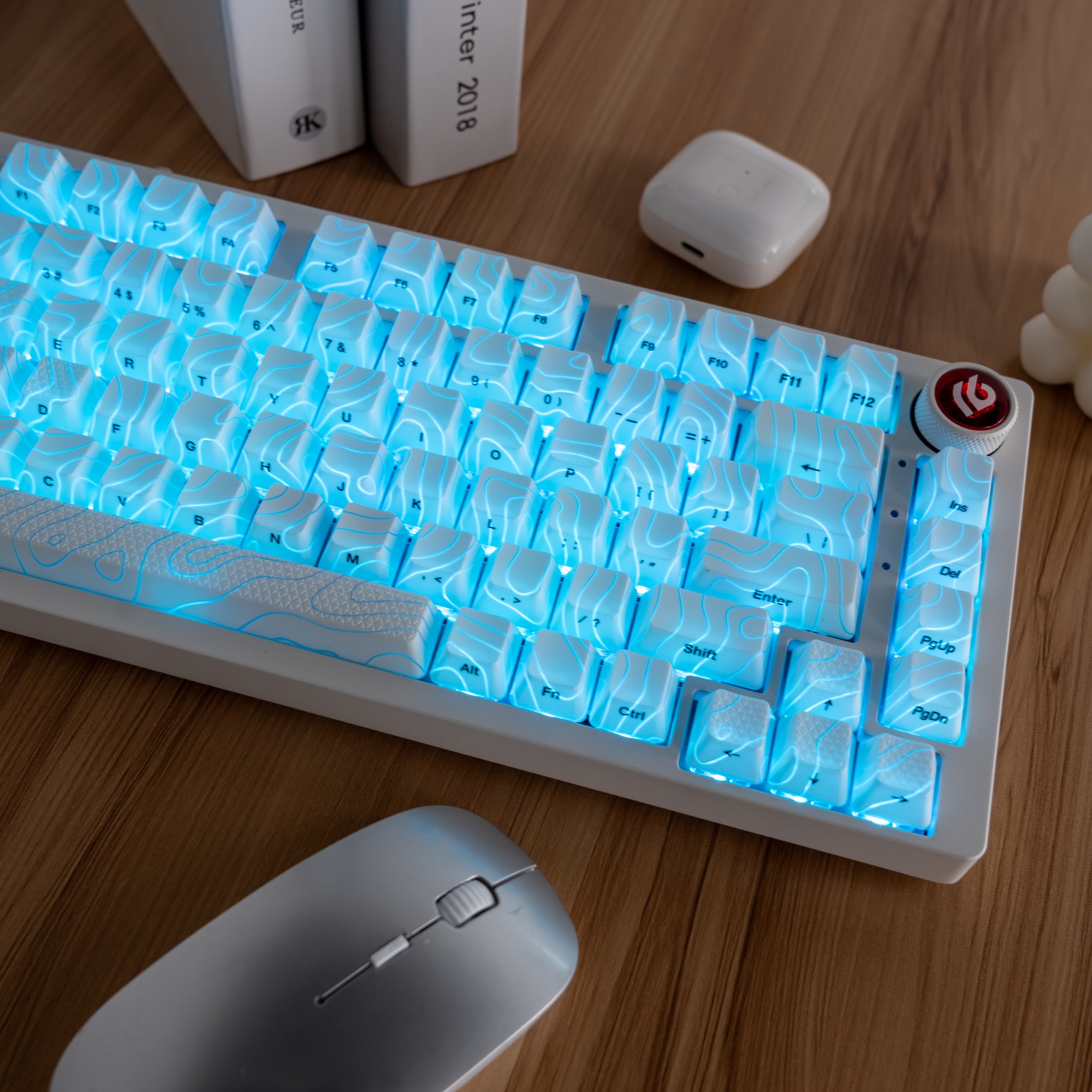 XVX Topographic Version Pattern Shine-Through OEM Profile IMD-Tech Keycap Set 118 keys