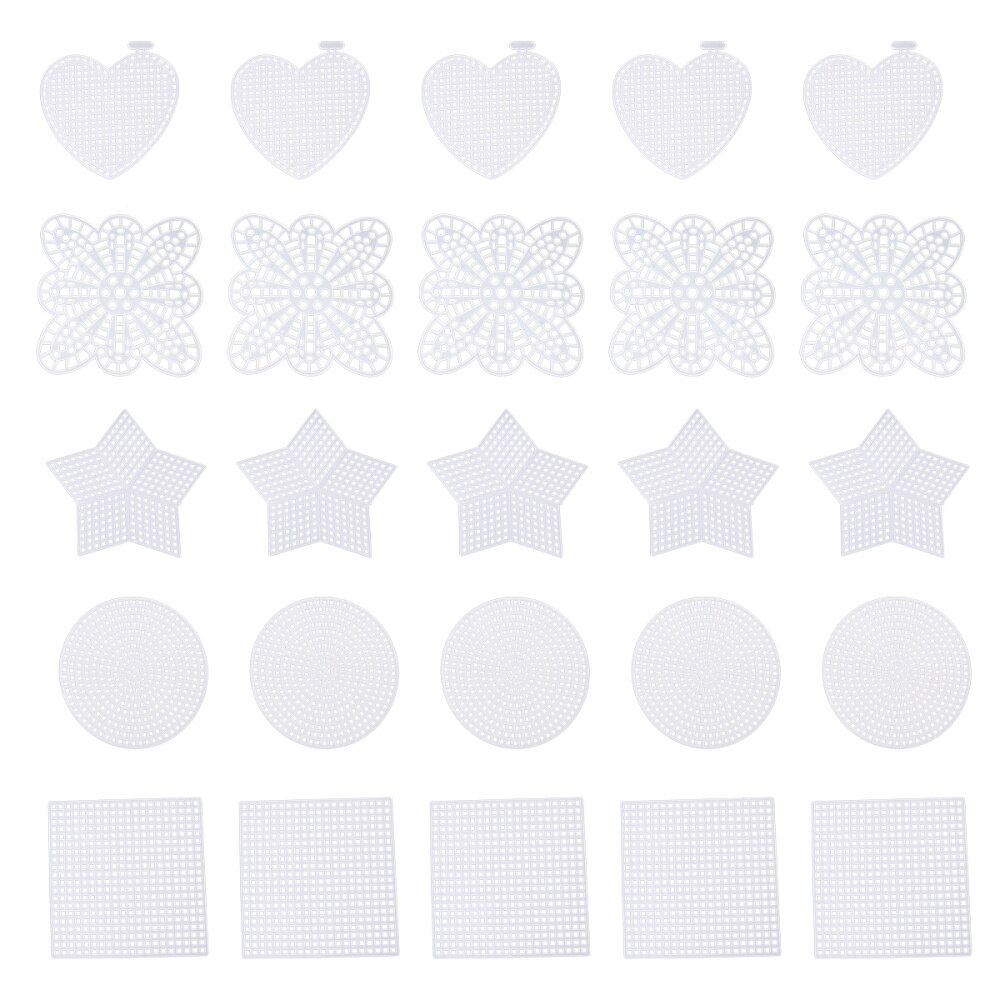 50 Pcs Plastic Canvas Sheets Practical Portable DIY Supplies Embroidery Sheet for Tapestry Cross Stitch: Default Title