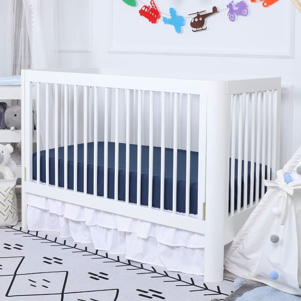 Ingericht Crib Lakens Ademend En Hypoallergeen Baby Sheet Past Standaard Formaat 82*41Cm Wieg Matras Effen Kleur Nursery vel