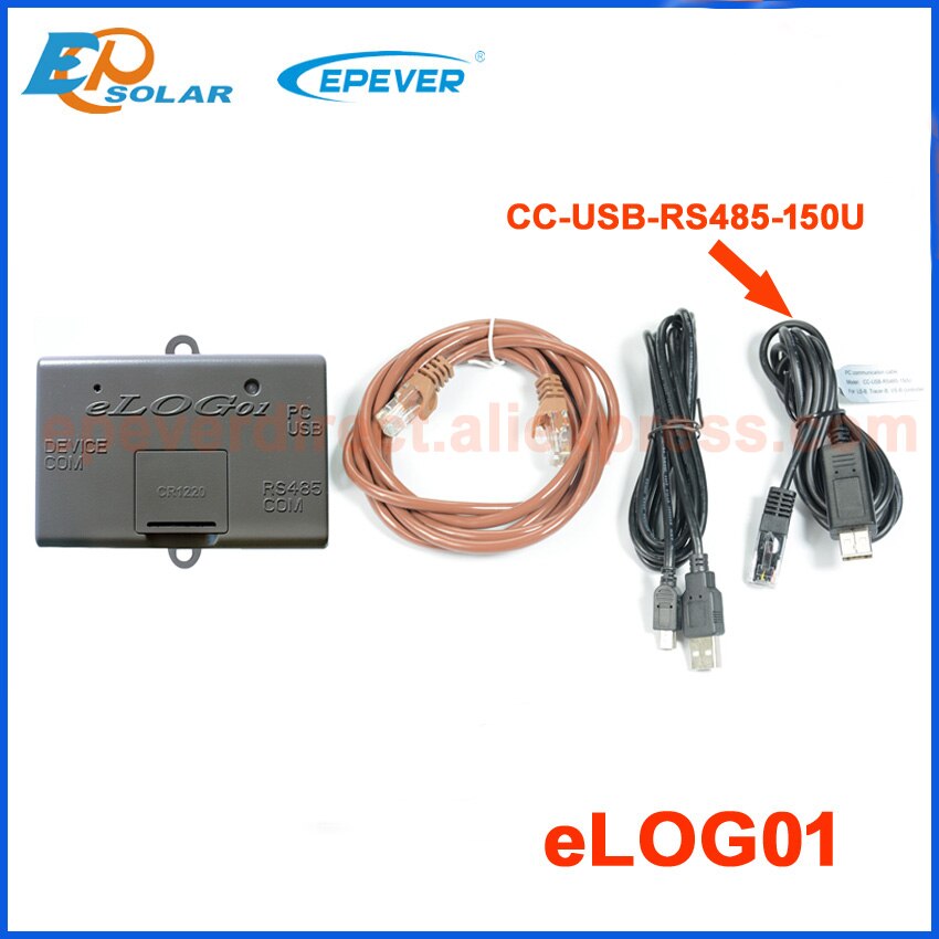elog01 EPEVER record accessory for solar controller connect with RS485 interface,real-time monitor system status: eolg01 with USB