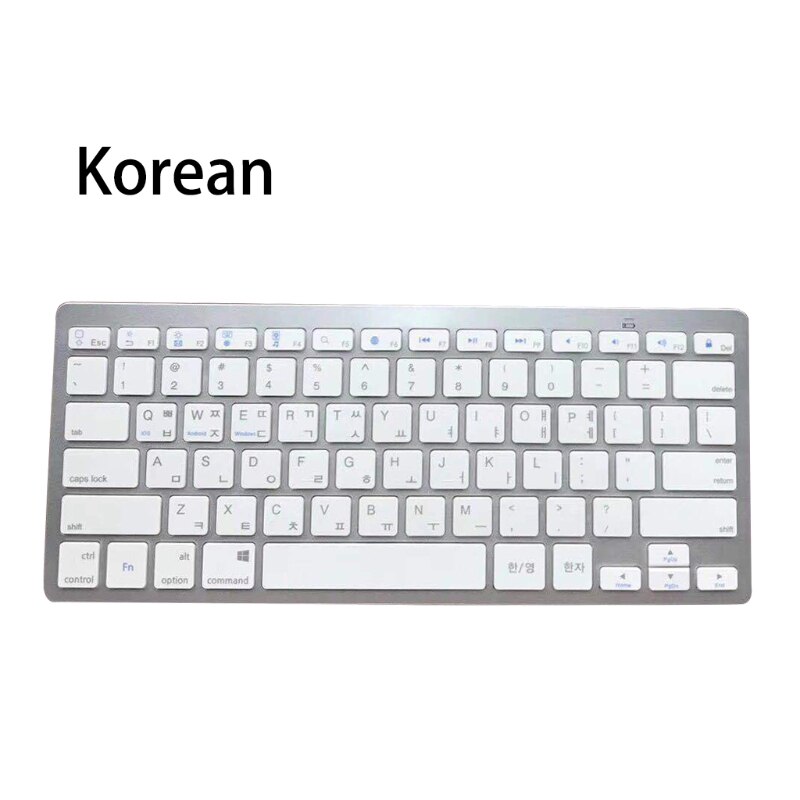 Russisch/Spaans/Koreaanse Bluetooth Wireless Keyboard Voor Tablet/Laptop/Smartphone: Korean