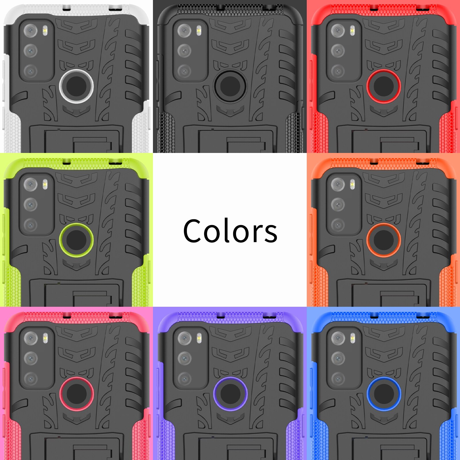 Heavy Duty Armor Schokbestendig Zachte Tpu Met Hard Pc Ring Case Voor A1 Alpha 21 Alcatel 1S 3L 6025H