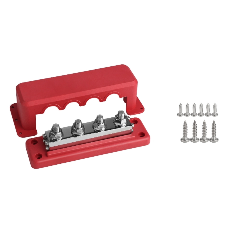 3/8 inch 4 Post 600A Bus Bar Batterij Terminals Stroomverdeling Marine Automotive Boot Solar Bedrading Bus Bar