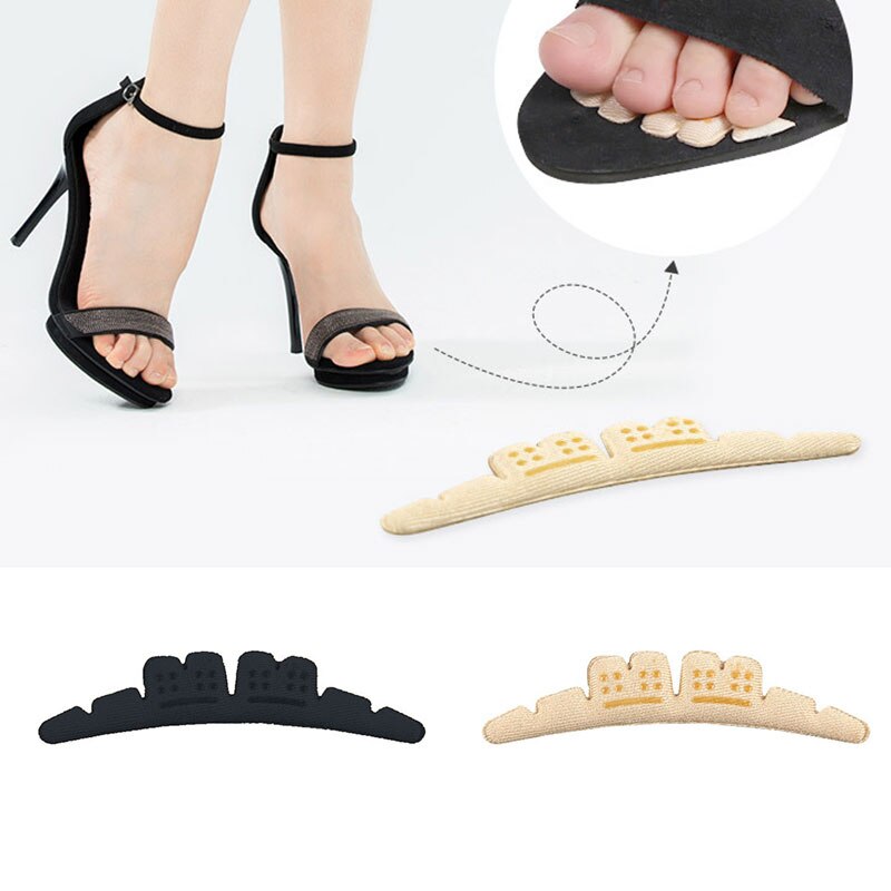 Plantillas adhesivas antideslizantes para sandalias, 2 uds., suaves, elegantes, de pie adhesivo