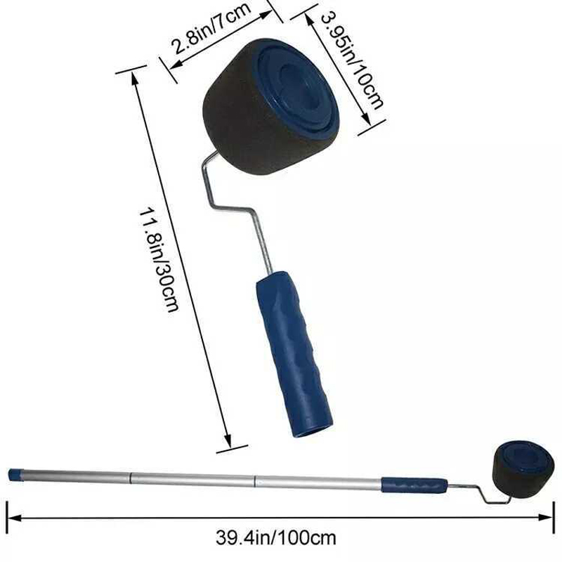 Juego de Herramientas de pinceles de rodillo de pintura de pared de 5/8 piezas Juego de brochas de pintura de pared multifuncional
