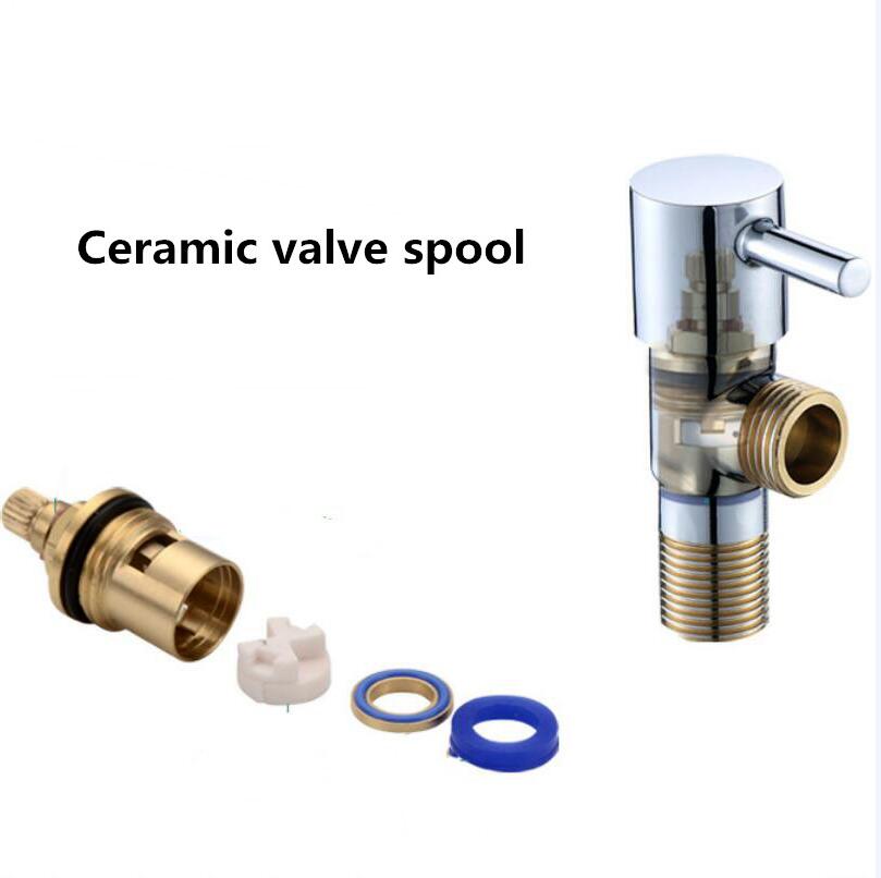 Brass Angle Valve G1 / 2 * 1/2 Water Heater Toilet Inlet Water Stop Valve Faucet Angle Valve