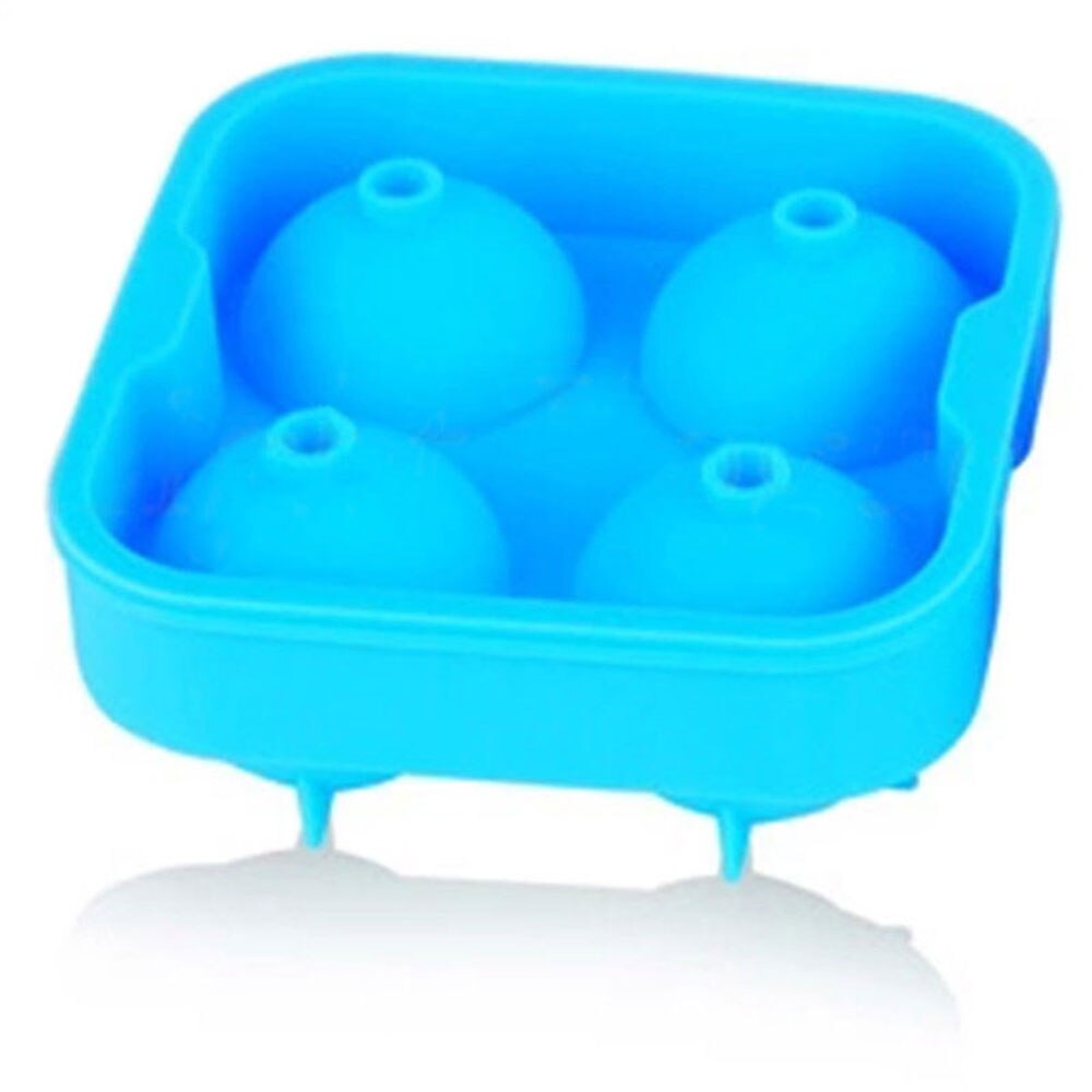 Whisky silicona hielo pelota para cubos fabricante molde traje para Chocolate en verano molde Color aleatorio accesorios bandeja de ladrillo redondo