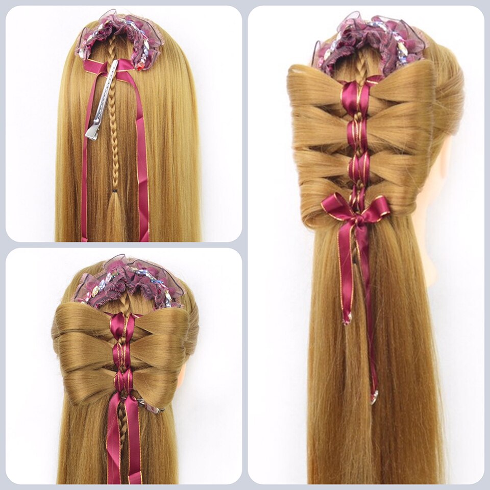 65Cm Professionele Heads Voor Kapsels Poppen Haar Styling Lange Yaki Vrouwelijke Mannequins Met Haar Opleiding Hoofd