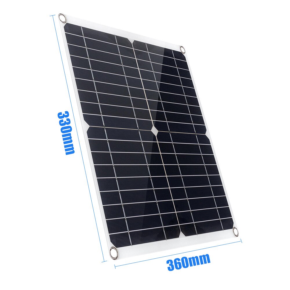 600W Solar Panel Kit 18V USB Charging Solar Cell Board for Phone RV Car PADS Waterproof Outdoor Battery Supply 100A Controll