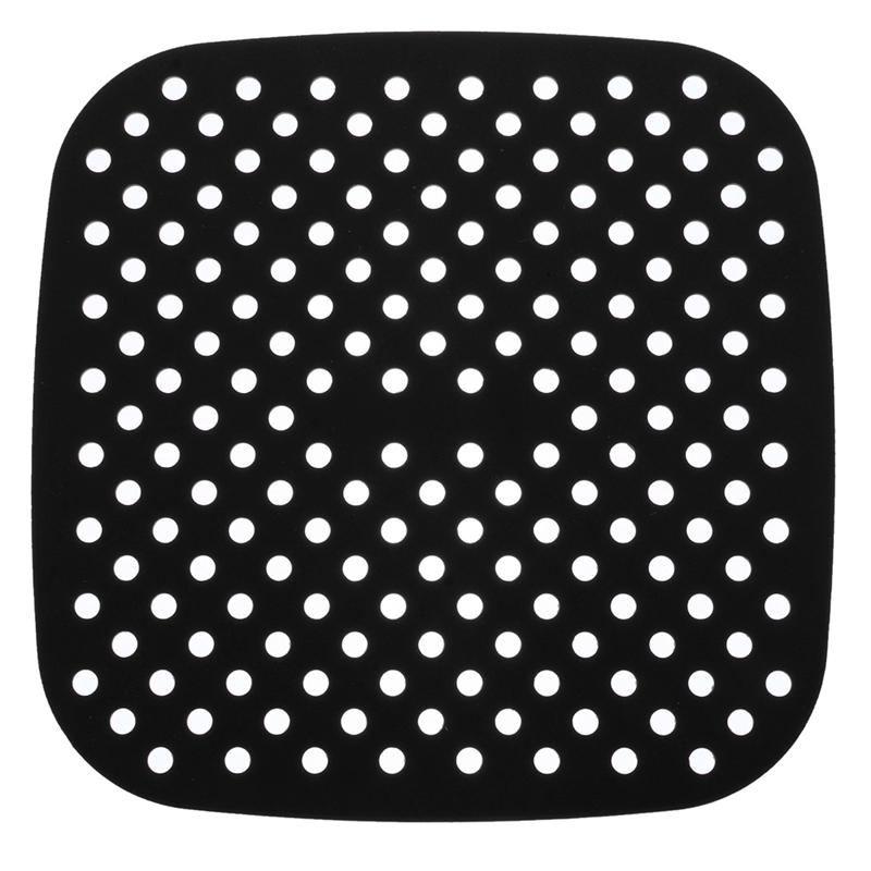 1pc Air Fryer Silicone Liner Reusable Air Fryer Liner Baking Mat Steamer Patch: 07