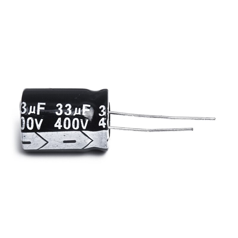 Condensateur électrolytique en aluminium 400V noir, 15 pièces, 33UF et 47UF