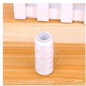 A Roll 200yards/Roll Home Sewing Machine Line Color Polyester Line Garment Sewing Thread Hand Sewing Thread Coarse Sewing Line: white