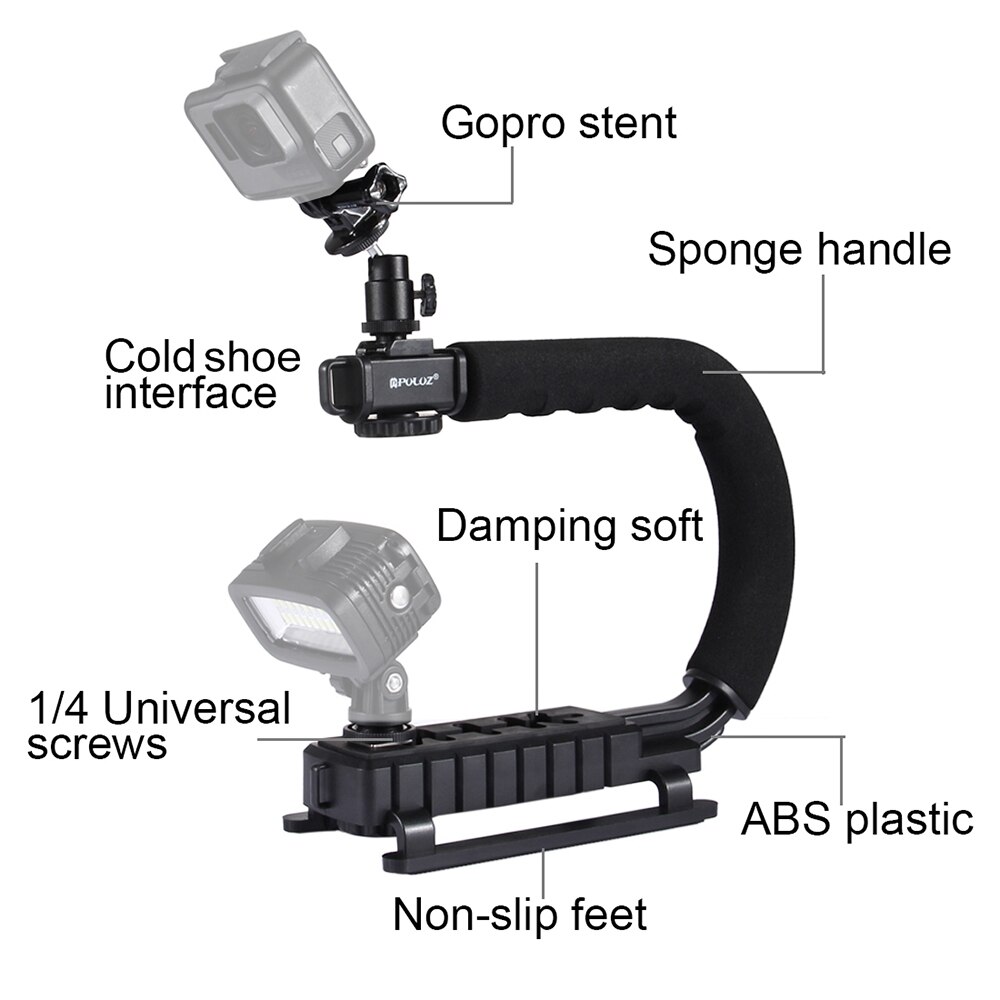 U-Förmigen Tragbare kamera stabilisator Handheld Kamera Halfter Video Griff DV Halterung C-Förmigen Steadicam Stabilisator Bausatz für DV SLR