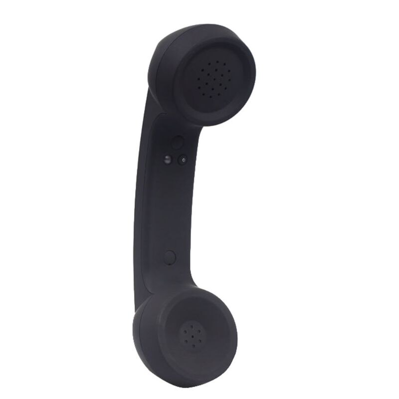 Auriculares inalámbricos universales para teléfono móvil, receptor a prueba de radiación, Bluetooth 2,0, Retro: Negro